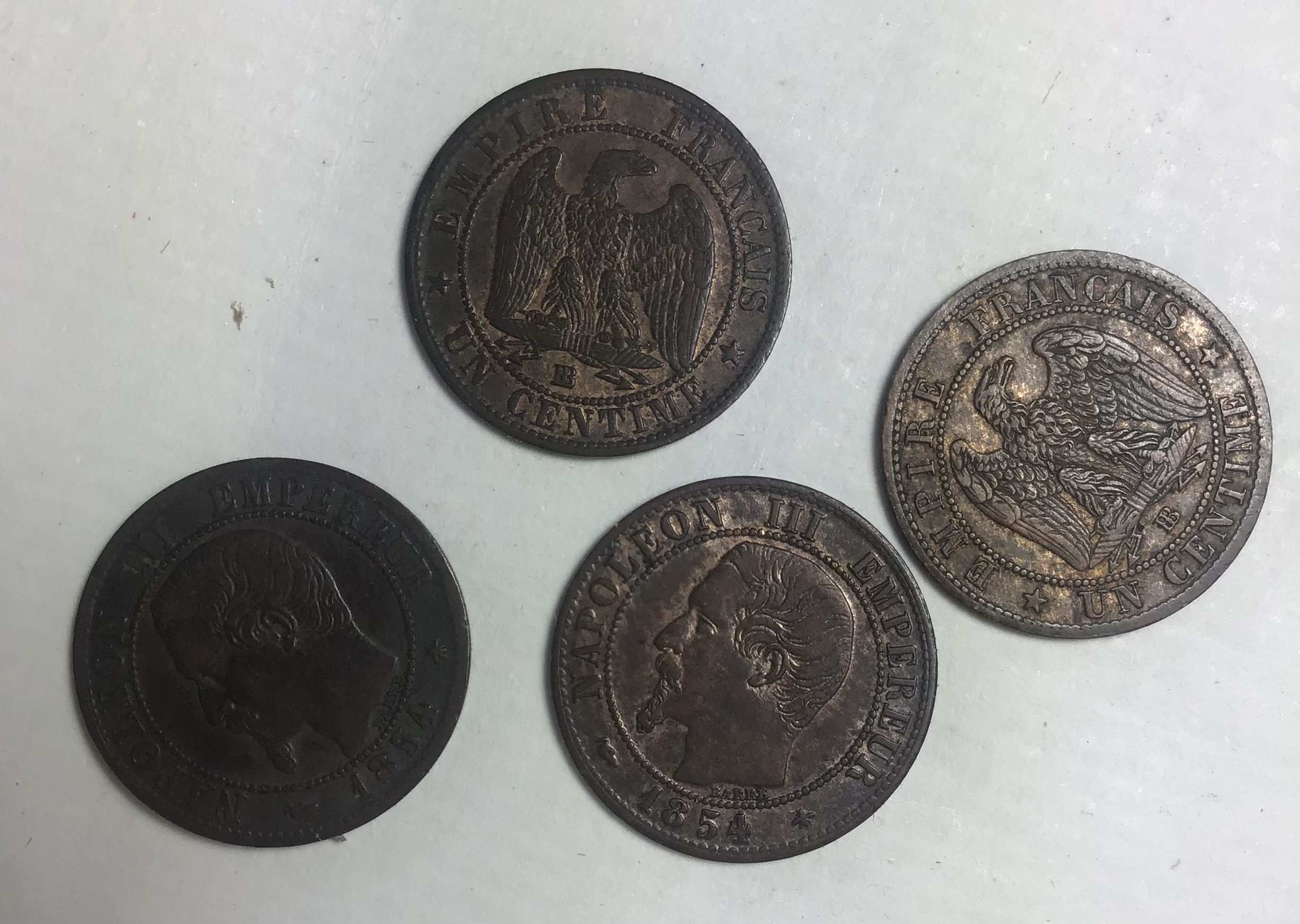 Product 178 monnaies de 1 centime Napoléon III frappées à Strasbourg miniatuur