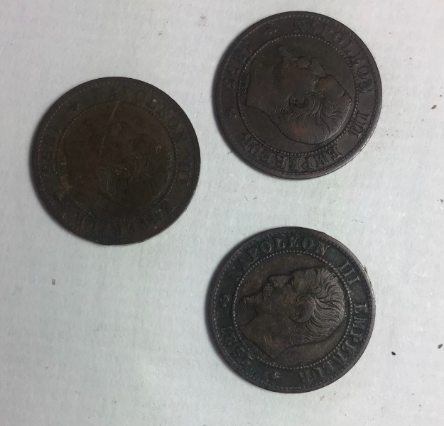 Productafbeelding 178 monnaies de 1 centime Napoléon III frappées à Strasbourg