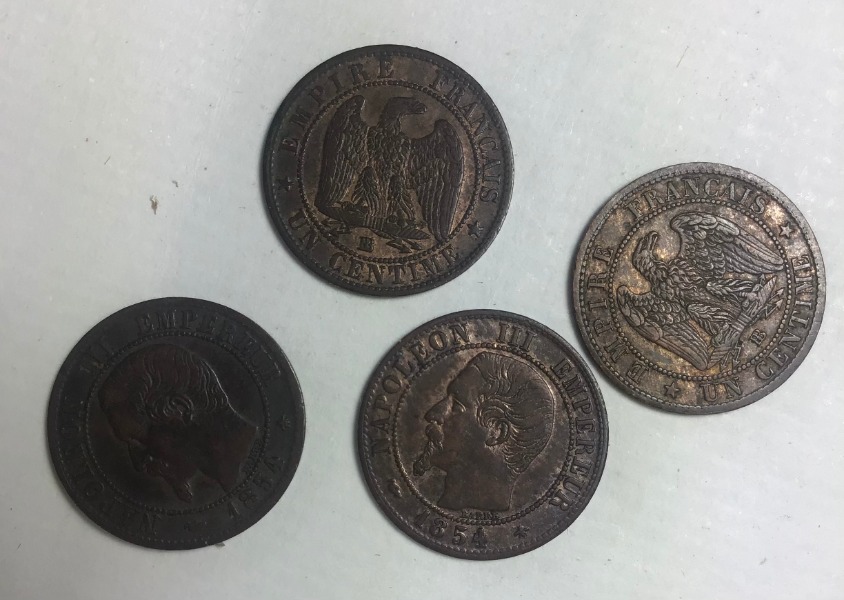 Productafbeelding 178 monnaies de 1 centime Napoléon III frappées à Strasbourg