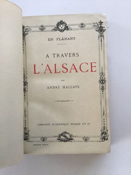 Productafbeelding A travers l'Alsace. André Hallays.