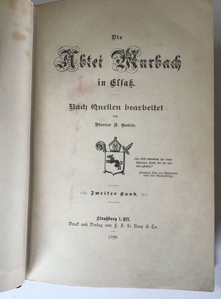 Produktbild Abbaye de Murbach. Gatrio.