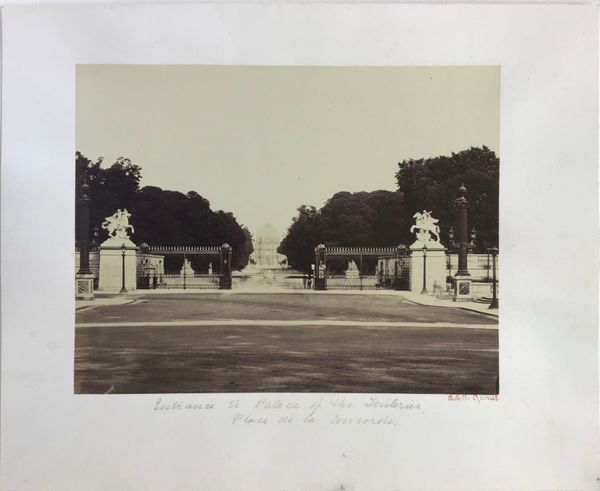 Product image Achille Quinet. Entrée du palais des Tuileries. Paris.