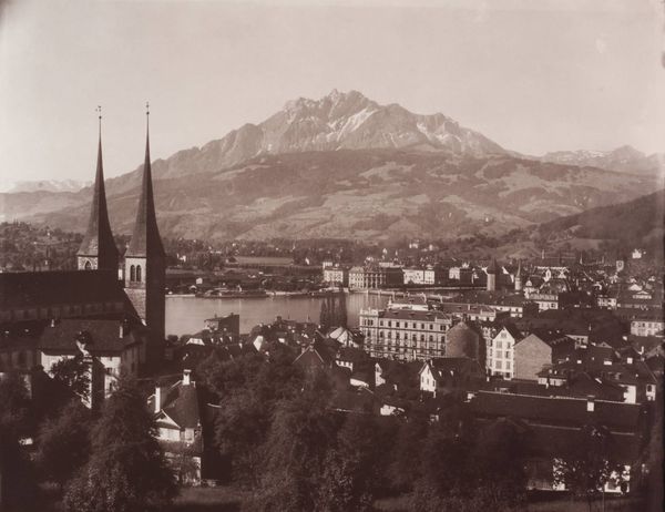 Productafbeelding Adolphe Braun. Lucerne et le Pilate, vue prise de la pension Felsberg.