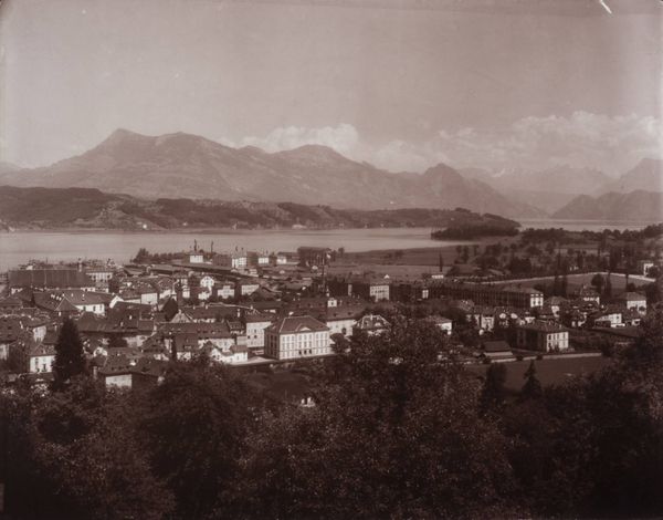 Productafbeelding Adolphe Braun. Lucerne et le Rigi, vue prise de la pension Sutter.