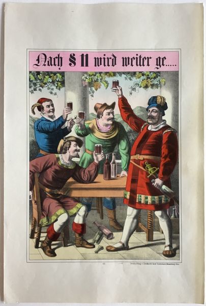 Produktbild Affiche de cabaret. Imagerie de Wissembourg.