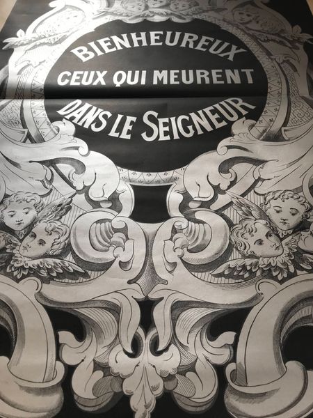 Product image Affiche funéraire. Bienheureux ceux qui meurent dans le Seigneur.