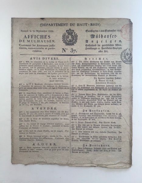 Produktbild Affiches de Mulhausen.