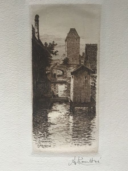 Image du produit Albert Koerttgé. Tour des français et bras de l'Ill. Strasbourg.