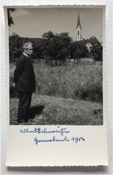 Productafbeelding Albert Schweitzer. Gunsbach, 1954.