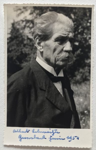 Produktbild Albert Schweitzer. Gunsbach, 1954.