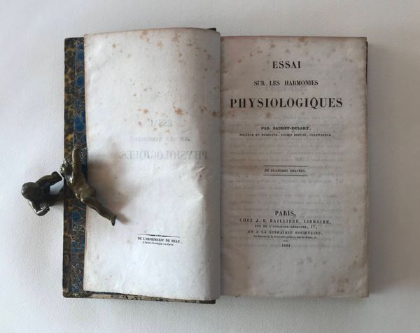 Productafbeelding Alexandre Baudet-Dulary. Essai sur les harmonies physiologiques.
