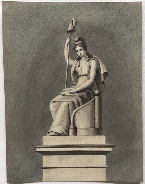 Produktbild Allégorie de la Révolution française. Dessin à l'encre début XIXe siècle.