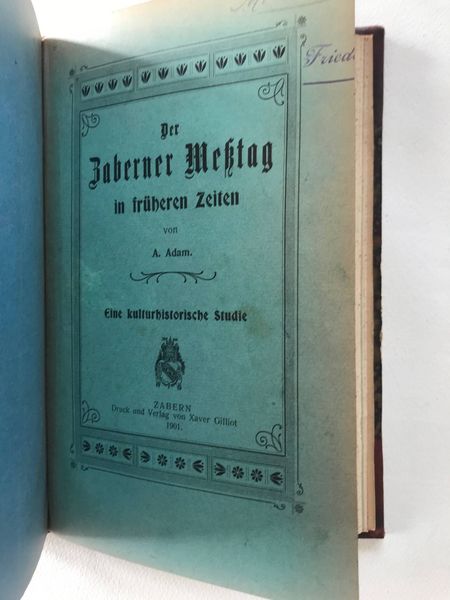 Produktbild Alphonse Adam. Saverne.