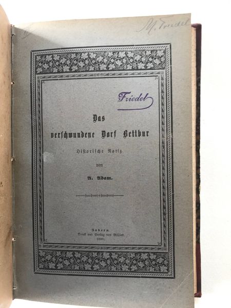 Produktbild Alphonse Adam. Saverne.