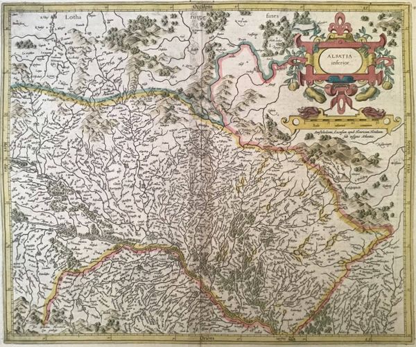 Produktbild Alsatia inferior. Hondius. Mercator.