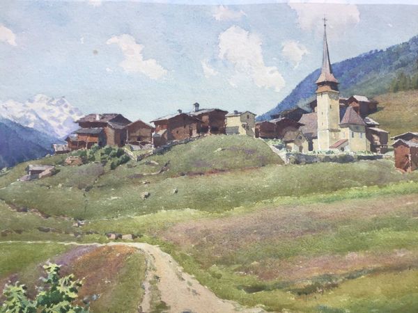 Product image André Engel. 2 grandes et belles aquarelles. Exposition galerie Petit, Paris, 1928.