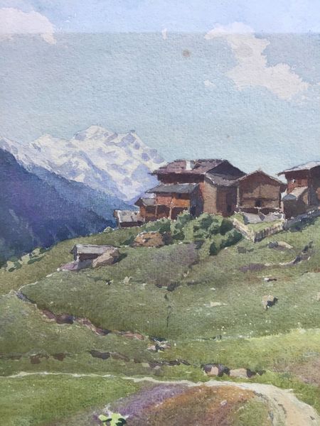 Product image André Engel. 2 grandes et belles aquarelles. Exposition galerie Petit, Paris, 1928.