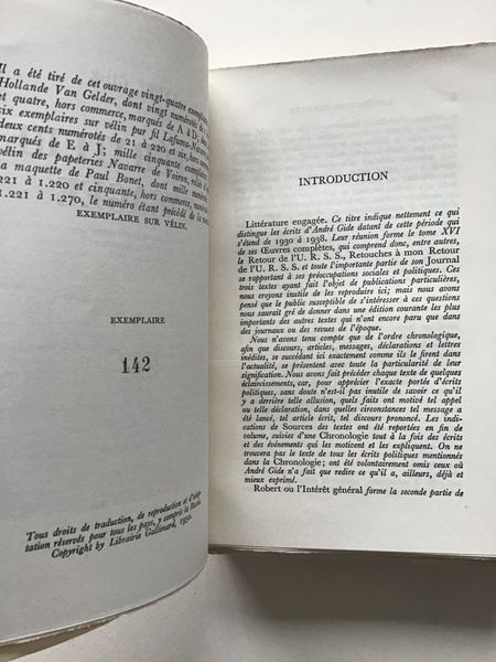 Productafbeelding André Gide. Littérature engagée.