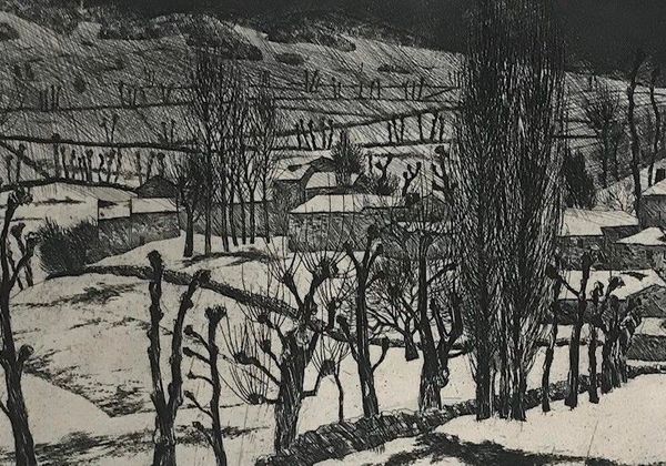 Productafbeelding André Jacquemin. Paysage sous la neige.
