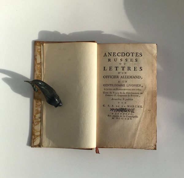 Productafbeelding Anecdotes russes ou lettres d'un officier allemand.