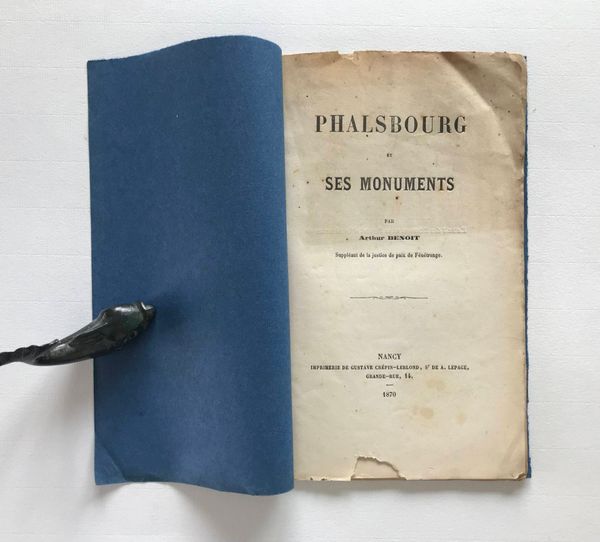 Image du produit Arthur Benoit. Phalsbourg et ses monuments.