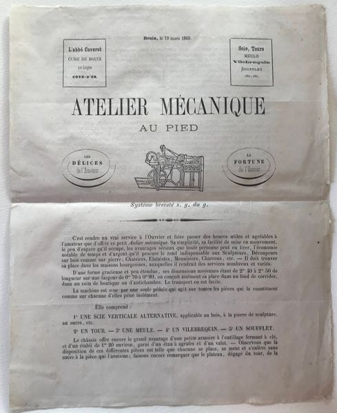 Product image Atelier mécanique au pied. Prospectus publicitaire.