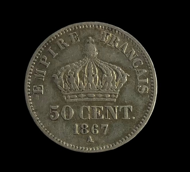 Productafbeelding 50 centimes Napoléon III 1867 Paris