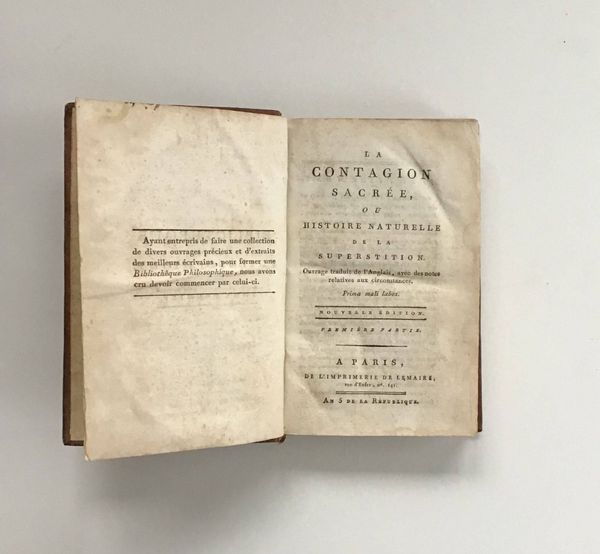 Productafbeelding Baron d'Holbach. La Contagion sacrée.