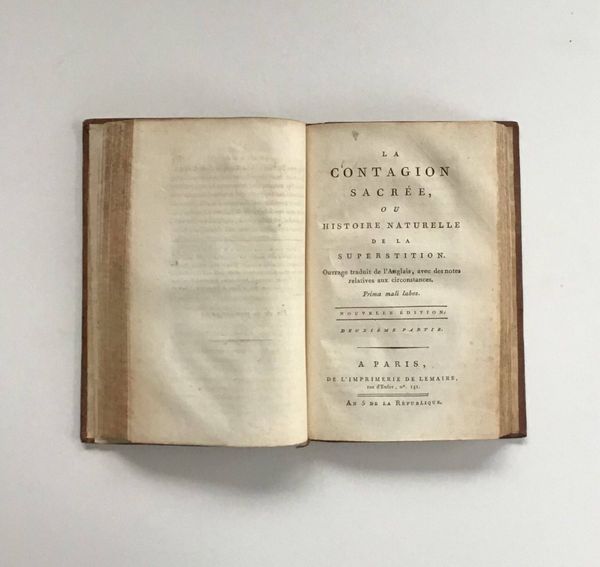 Productafbeelding Baron d'Holbach. La Contagion sacrée.
