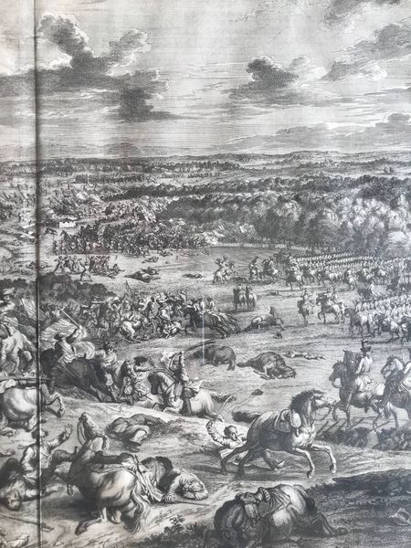 Produktbild Bataille de Mons et bataille de Peterwaradin. 2 grandes gravures de Jan van Huchtenburg.