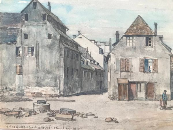 Productafbeelding Benoît Morand Hartmann. Vieux quartier à Mulhouse.