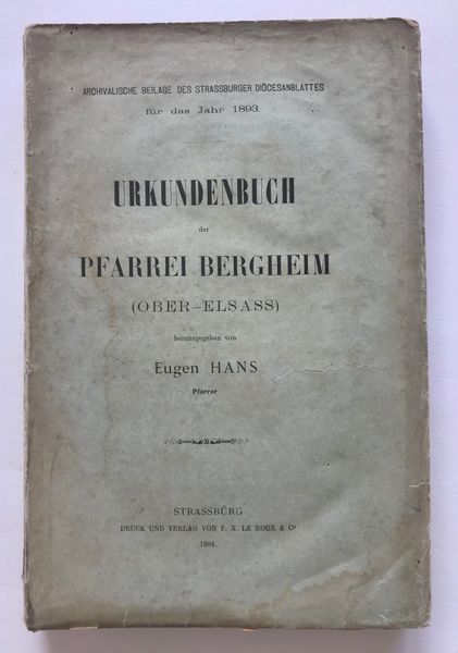 Produktbild Bergheim. Urkundenbuch der Pfarrei.