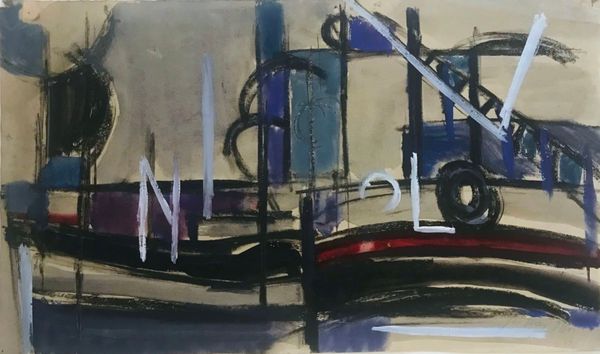 Productafbeelding Bernard Gantner. Gouache. Paysage industriel.