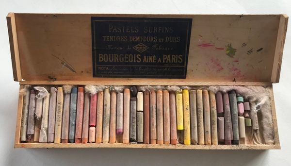 Produktbild Boites de Pastels surfins Bourgeois Ainé à Paris.