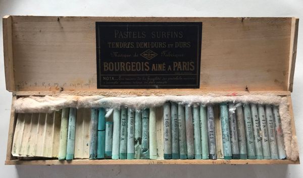 Produktbild Boites de Pastels surfins Bourgeois Ainé à Paris.