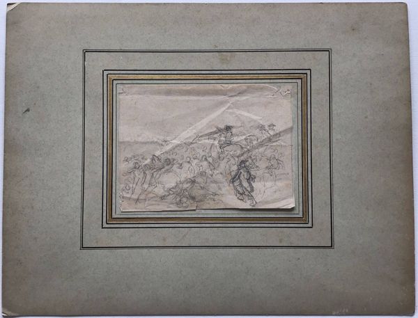 Image du produit Bonaparte au milieu de ses soldats. Dessin au crayon de F. T. Lix.