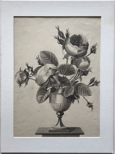 Productafbeelding Bouquet de roses. Dessin néoclassique. Vers 1820.