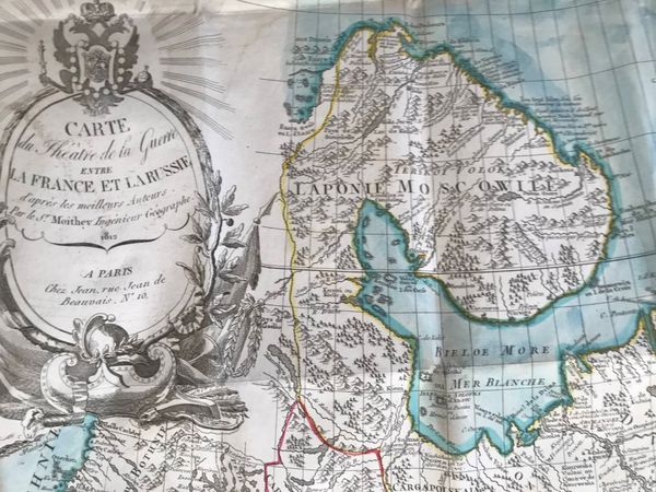 Productafbeelding Carte du Théâtre de la guerre entre la France et la Russie d'après les meilleurs auteurs.