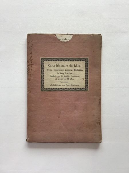 Productafbeelding Carte itinéraire du Rhin, depuis Schafhouse jusqu'en Hollande.