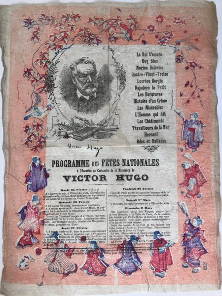 Productafbeelding Centenaire de la Naissance de Victor Hugo. Programme des Fêtes Nationales.