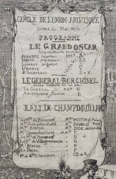 Produktbild Cercle de l'Union artistique. Soirée du ... mai 1873. Les Mirlitons.