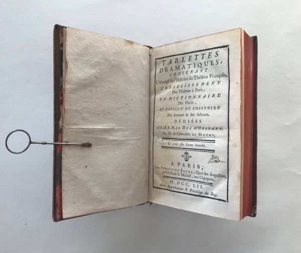 Productafbeelding Charles Fieux de Mouhy. Tablettes dramatiques contenant l'Abrégé de l'Histoire du Théâtre François.