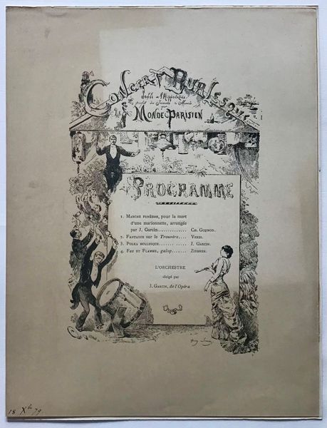 Produktbild Charles Gounod. Henry Somm. Le Monde parisien. Programme pour un Concert burlesque.