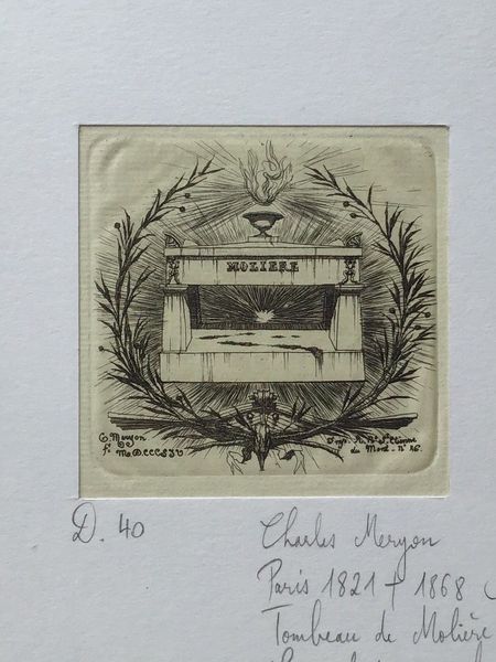Productafbeelding Charles Meryon. Tombeau de Molière.