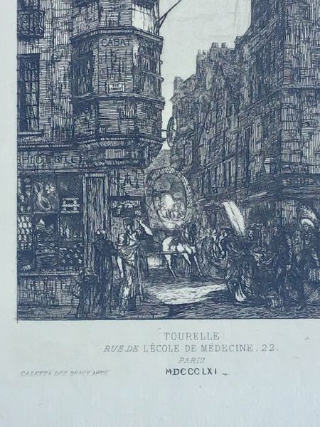 Productafbeelding Charles Meryon. Tourelle. Paris. 1861. Gravure sur cuivre.