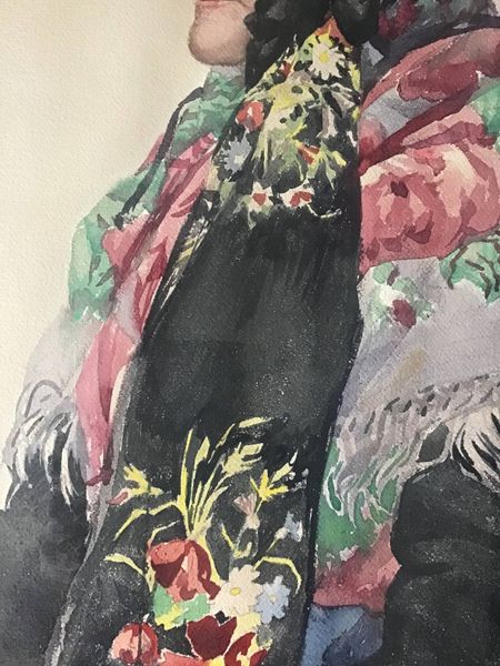 Product image Charles Spindler. Portrait d'une alsacienne au châle.