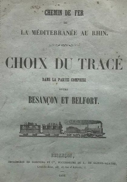 Product image Chemin de fer. Besançon à Mulhouse.