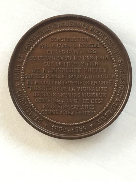 Image du produit Chemins de fer du Bas Rhin. 1864.