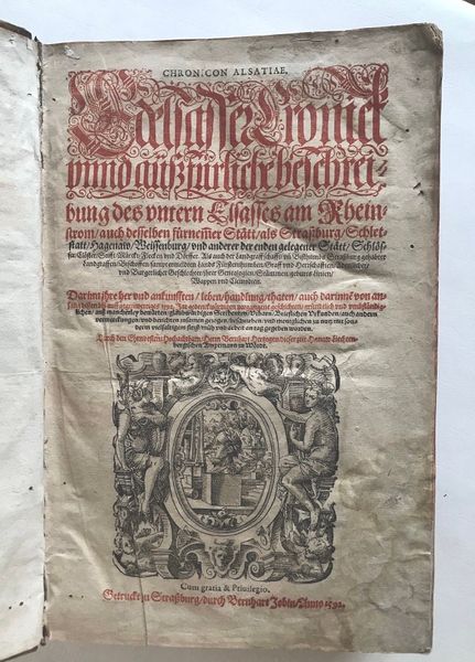 Productafbeelding Chronicon Alsatiae. Bernhard Herzog.