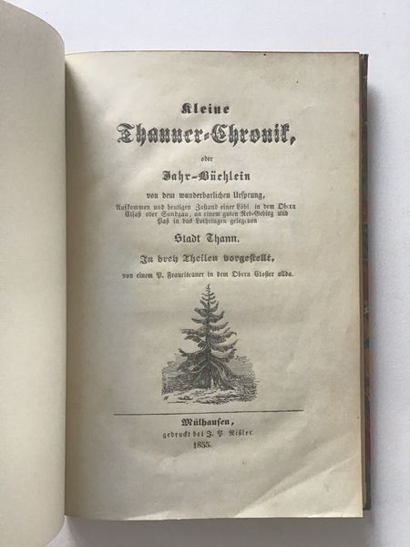 Productafbeelding Chronique de Thann. 1855.